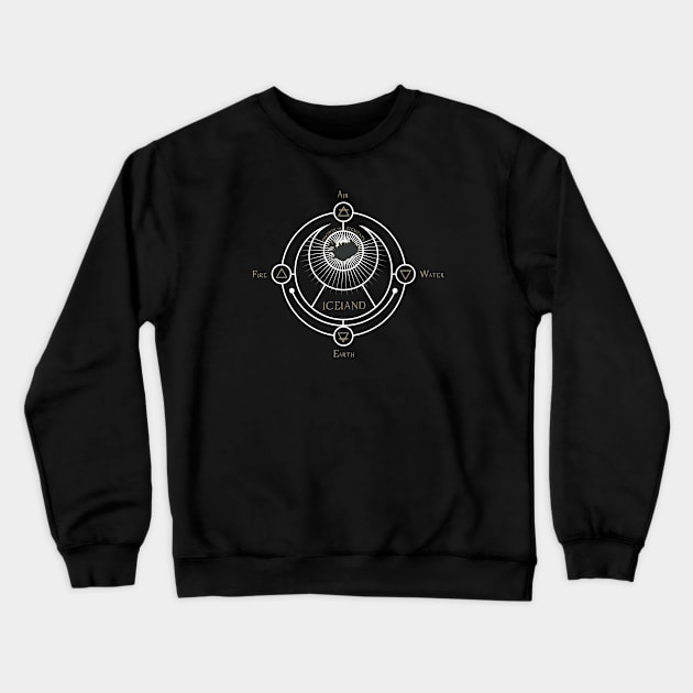 Iceland 5 Elements Crewneck Sweatshirt by Loopyful